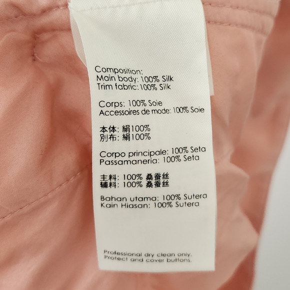 3.1 Phillip Lim Silk Tapered Trouser Pants Pastel Pink 2 NWOT - Picture 4 of 4